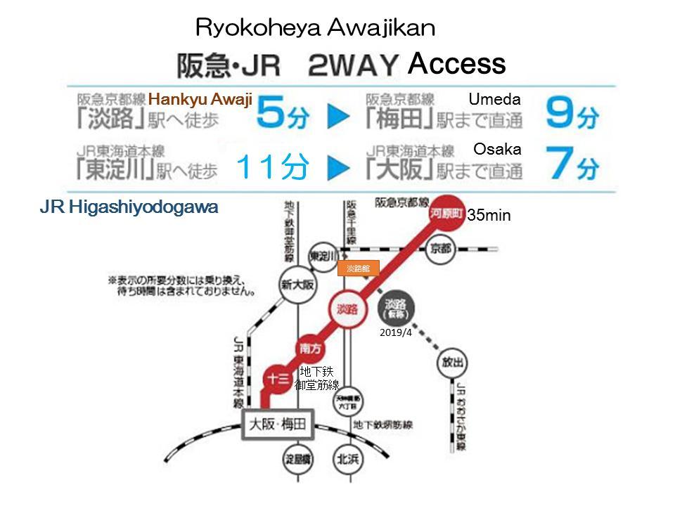 Ryokoheya Awajikan Oszaka Kültér fotó